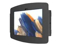 Compulocks Galaxy Tab A7 Lite 8.7" Space Enclosure Glass Mount - Montážní sada (montáž na zed, kryt) - pro tablet - uzamykatelný - sklo, vysoce kvalitní hliník - cerná - velikost obrazovky: 8.7" - montážní rozhraní: 100 x 100 mm - pro Samsung Galaxy Tab A7 Lite