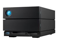 LaCie 2big Dock STLG48000400 - Pole pevných disku - 48 TB - 2 zásuvky (SATA-600) - HDD 24 TB x 2 - Thunderbolt 4, USB 3.2 Gen 2 (externí) - s 5 let Rescue Data Recovery Service Plan