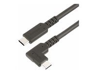 90 Degree USB-C Cable (RUSB31CC50CMBR) - USB kabel - USB-C (M) rovné do USB-C (M) pravoúhlý - USB 3.2 Gen 2 - 50 cm - podpora 4K60Hz, drsný - černá