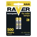 Nabíjecí baterie AAA (R03) 1,2V/400mAh RAVER solar 2ks