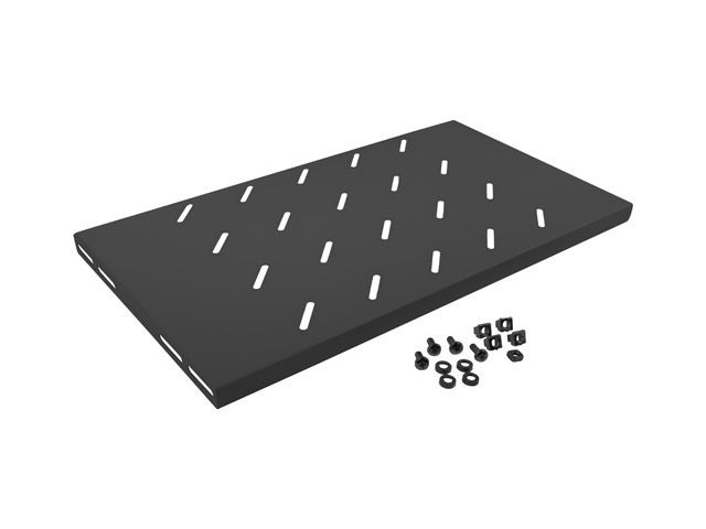 Lanberg 19" pevná police 1u/486x270mm max. nosnost do 120 kg černá