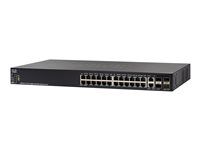 Přepínač - L3 - řízený - 24 x 10/100/1000 + 2 x 10 Gigabit SFP+ (uplink) + 2 x combo 10GBase-T (uplink) - Lze montovat do rozvaděče - repasováno