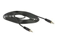 Audio kabel - mini-phone stereo 3.5 mm s piny (male) do mini-phone stereo 3.5 mm s piny (male) - 2 m - černá