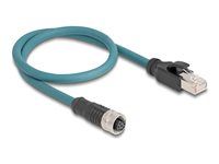 M12 Adapter Cable A-coded 8 pin female t