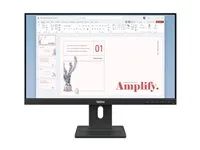 LED monitor - 24" (23.8" zobrazitelný) - 1920 x 1080 Full HD (1080p) @ 100 Hz - IPS - 250 cd/m² - 1300:1 - 4 ms - HDMI, VGA, DisplayPort - reproduktory - havraní čerň