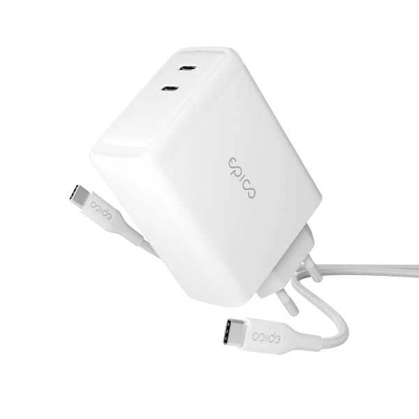 Epico 100W GaN síťová nabíječka s 2m USB-C kab.