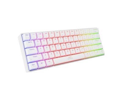 Genesis herní klávesnice THOR 660 G2/Gateron Brown/USB+BT/US layout/Bílá