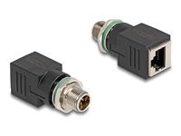 M12 Adapter X-coded 8 pin male to RJ45 j