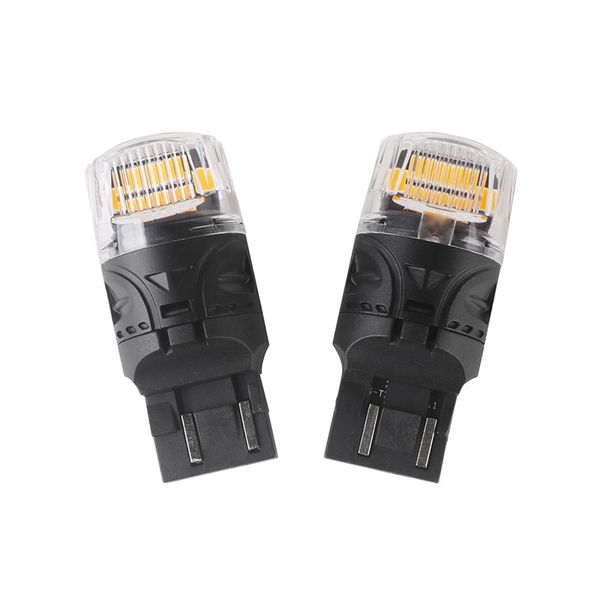 Autožárovka LED T20 (7443) 12V CARCLEVER 16LED 2835SMD oranžová 2ks