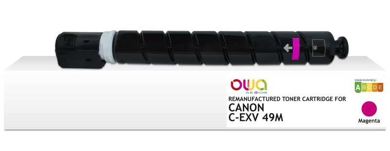 OWA Armor toner kompatibilní s Canon C-EXV49M, 19000st, červená/magenta