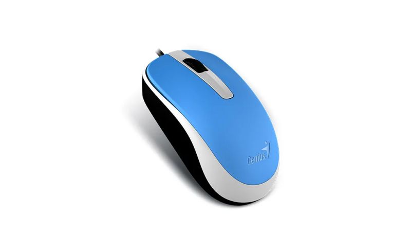 GENIUS DX-120/Kancelářská/Optická/1 200 DPI/Drátová USB/Modrá