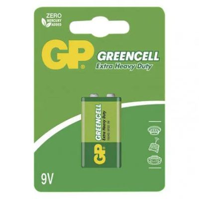 Baterie 6F22 (9V) Zn-Cl GP Greencell 1 ks / blister