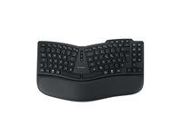 Klávesnice - dobíjecí - TKL - bezdrátový - 2.4 GHz, Bluetooth - QWERTZ - německá - černá