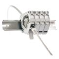 KELINE Držák na DIN lištu Cat 5E 1xRJ45/s osazený