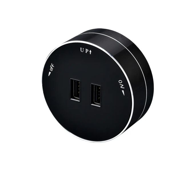 Zásuvkový modul Viking A50B, černá/výstupy - 1xUSB-A/výkon až 2500W/230V,16A,50Hz