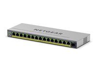 Netgear 16PT gb plus swch w/poe+gs116epp