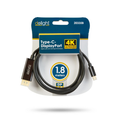 DELIGHT 20335B Kabel DisplayPort USB-C 1,8 m 4K