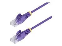 25cm Purple Slim CAT6 Ethernet Cable - N6PAT25CMPLS