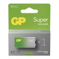 Baterie 6F22 (9V) alkalická GP Super 9V 1ks