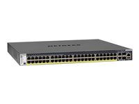 Přepínač - L3 - řízený - 2 x 10/100/1000/10000 + 2 x 10 Gigabit SFP+ + 48 x 10/100/1000 (PoE+) - proudění vzduchu zpředu dozadu - Lze montovat do rozvaděče - PoE+ (480 W)