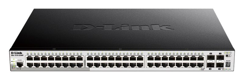 D-Link DGS-1510-52XMP 52-Port Gigabit Stackable POE Smart Managed Switch including 4x 10G SFP+