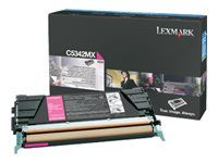 Extra vysoká výtěžnost - purpurová - originální - kazeta s barvivem LCCP - pro Lexmark C534dn, C534dtn, C534n