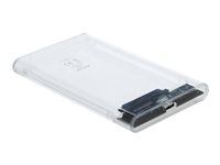Kryt úložiště - 2.5" - SATA 6Gb/s - USB 3.1 (Gen 2) - průhledná