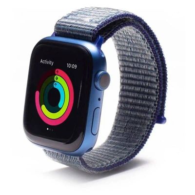 ZAGG GEAR4 sp. řemínek Apple Watch 45/44/42mm modrá