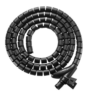EVOLVEO CableHold, organizér kabelů, 2,5 m x 2 cm, samosvorný, černý