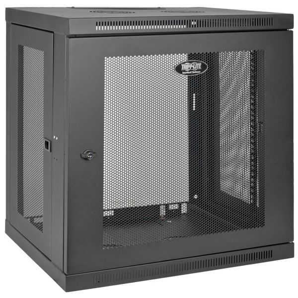 Skříň SmartRack 12U, Š=600mm, Hl=450mm, hloubka pro přepínače, montáž na stěnu