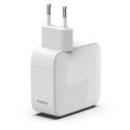 HAMA GaN, Rychlonabíječka, 2x USB-C PD/QC 65W Odn