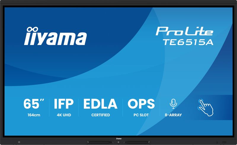 65" iiyama TE6515A-B2AG:VA,4K,EDLA,NFC