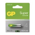Baterie AAA (R03) alkalická GP Super 4ks