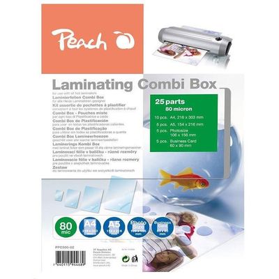 PEACH PPC500-02, Lamovací COMBI box, 25 ks