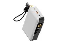 Power banka - 20000 mAh - 35 watt - 3 výstupní konektory (USB-C, USB) - šedobílá