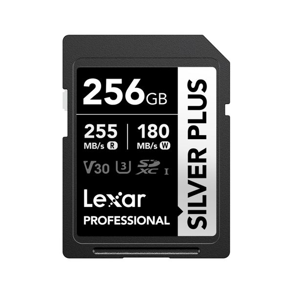 Lexar 256GB Pro SILVER PLUS SDXC C10 V30 U3