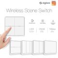 Smart vypínač osvětlení MOES 4 Gang ZigBee Tuya