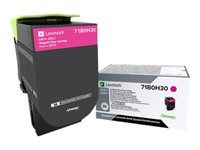 Vysoká výtěžnost - purpurová - originální - kazeta s barvivem LCCP - pro Lexmark CS417dn, CS517de, CX417de, CX517de