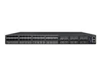 Přepínač - L3 - řízený - 48 x 25 Gigabit SFP28 + 12 x 100 Gigabit QSFP28 - proudění vzduchu zezadu dopředu - Lze montovat do rozvaděče