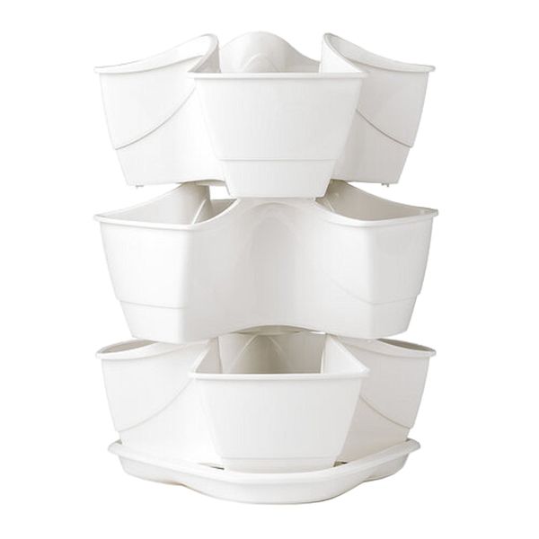 Květináč na bylinky COUBI HERBAL bílý 29,5x29,5x38cm