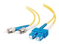 Síťový kabel - jednoduchý režim ST (M) do jednoduchý režim ST (M) - 2 m - 2 m - optické vlákno - duplex - 9 / 125 mikron - OS1 - neobsahuje halogen - žlutá