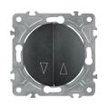 Spínač na rolety ELECTROMALT OVAL OVA1030B černý