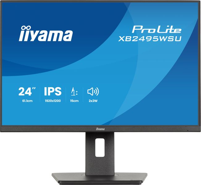iiyama ProLite/XB2495WSU-B1/24,1"/IPS/1900x1200/100Hz/4ms/Černá/3R