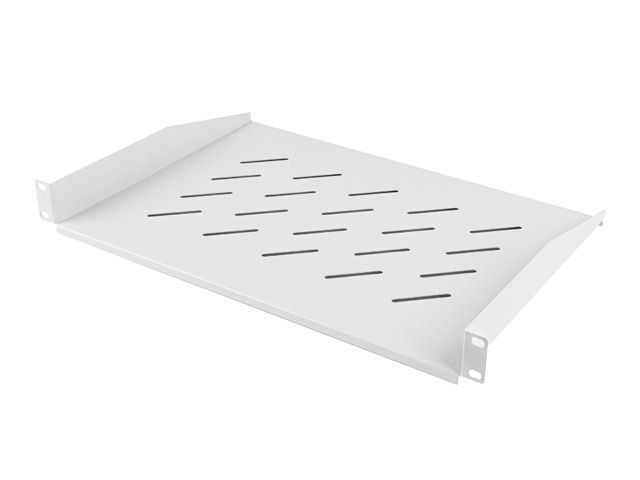 Lanberg 19" pevná police 1u/483x300mm max. nosnost do 25 kg šedá