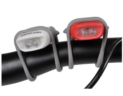 SENCOR SLL 90 svítidlo na kolo set přední+zadní, silikon, 2*CR2025