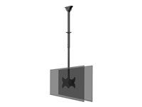 Montážní sada (stropní montáž) - plný pohyb - pro plochý panel - ocel - černá - velikost obrazovky: 23"-42"