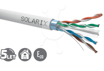 Instalační kabel Solarix CAT6 FTP PVC Eca 500m/cívka SXKD-6-FTP-PVC