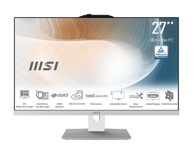 MSI Modern/AM272P 1M-1402EU/27"/FHD/5-120U/16GB/512GB/Intel int/W11H/Bílá/3R