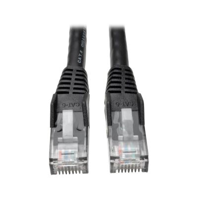 Ethernetový kabel Cat6 Gigabit Snagless Molded (UTP) (RJ45 Samec/Samec), černá, 7.62m