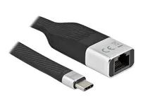 Síťový adaptér - USB-C 3.2 Gen 1 - Gigabit Ethernet - stříbrná, černá